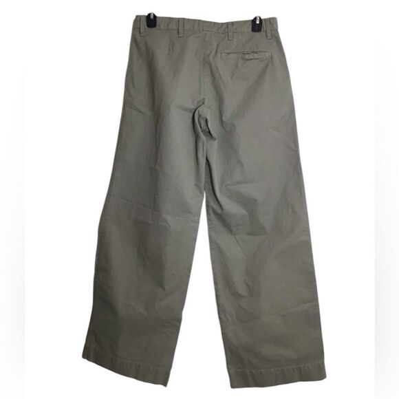 SLVRLAKE Lola Cotton Twill Wide-Leg Pants Size 12 - Picture 5 of 13